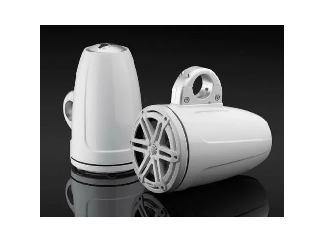 JL AUDIO M3-770ETXV3-GW-S-GW: 7.7" Tower Speakers, Gloss White Encl., Gloss White Sport Grille, PAIR | 93538 | 010-03269-00 - Image 2