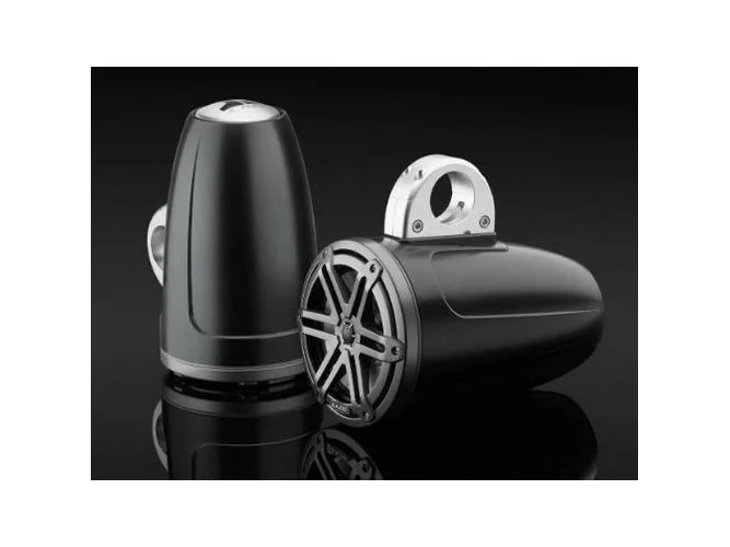 JL AUDIO M3-770ETXV3-SB-S-GM: 7.7" Tower Speakers, Satin Black Enclosure, Gunmetal Sport Grille, PAIR | 93536 | 010-03267-00 - Image 4