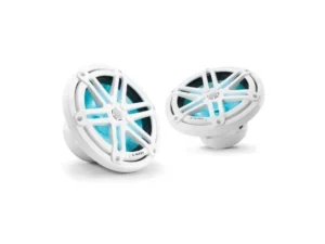 JL AUDIO M3-770X-S-GW-I: 7.7" Marine Speakers, Sport Grille, Gloss White, RGB LED, PAIR | 93523 | 010-03069-00
