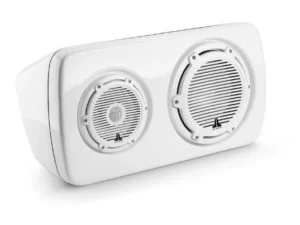 JL AUDIO M6-103EWS-Gw-C-3Gw-L M6 3-Way, Full-Range Enclosed Speaker Sys., Gloss White, White Tweeter, Left-Side | 90197 *SALE