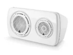 JL AUDIO M6-103EWS-Gw-C-3Gw-R M6 3-Way, Full-Range Enclosed Speaker Sys., Gloss White, White Tweeter, Right-Side | 90198 *SALE
