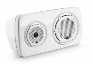JL AUDIO M6-103EWS-Gw-C-GwGw-L, M6 3-Way, Full-Range Enclosed Speaker Sys., Gloss White, Black Tweeter, Left-Side | 90132 *SALE
