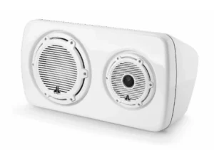 JL AUDIO M6-103EWS-Gw-C-GwGw-R, M6 3-Way, Full-Range Enclosed Speaker Sys., Gloss White, Black Tweeter, Right-Side | 90131 *SALE