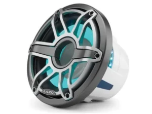 JL AUDIO M6-10IB-S-GMTI-I-4: 10" Marine Subwoofer (250W, 4 ohm), Infinite Baffle, Sport Grille, RGB LED | 93638 | 010-03087-00