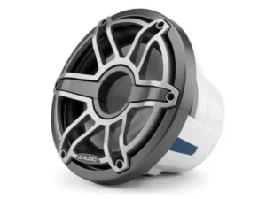 JL AUDIO M6-10W-S-GMTI-4: 10" Marine Subwoofer Driver, Grey Metallic Trim Ring, Titanium Sport Grille, 4O | 93646 | 010-03490-00