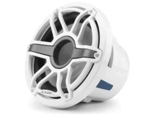 JL AUDIO M6-10W-S-GWGW-4: 10" Marine Subwoofer Driver, Gloss Trim Ring and White Sport Grille, 4 O | 93644 | 010-03488-00