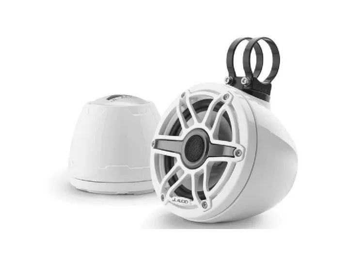 JL AUDIO M6-650VEX-GW-S-GWGW: 6.5" VEX Tower Speakers, Gloss White Enclosure & Sport Grille | 93410 | 010-03260-00