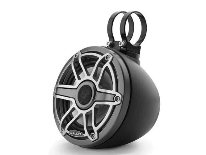 JL AUDIO M6-650VEX-MB-S-GMTI: 6.5" VEX Tower Speakers, Matte Black Encl., Gunmetal Titanium Sport Grille | 93413 | 010-03263-00 - Image 4