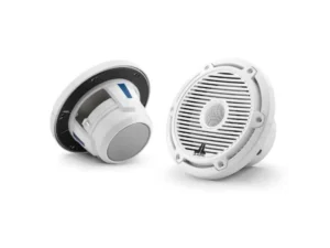 JL AUDIO M6-650X-C-3GW: 6.5" Marine Speakers, 1" WHITE Tweeter, Gloss White Classic Grille | 93687 | 010-03497-00