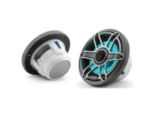 JL AUDIO M6-650X-S-GMTI-I: 6.5" Marine Speakers, Sport Grille, Gunmetal Trim, Titanium Grille, ILLUM | 93715 | 010-03092-00