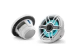 JL AUDIO M6-650X-S-GWGW-I: 6.5" Marine Speakers, Sport Grille, Gloss White Trim, White Grille, ILLUM | 93726 | 010-03093-00