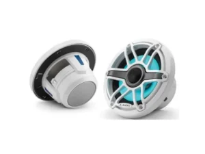 JL AUDIO M6-650X-S-GWGW-I: 6.5" Marine Speakers, Sport Grille, Gloss White Trim, White Grille, ILLUM | 93726 | 010-03093-00