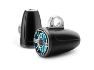 JL AUDIO M6770ETXV3-SB-S-GMTI-I: 7.7" Enclosed Tower Speakers, Sport Grille, Satin Black, ILLUM | 93653 | 010-03088-00