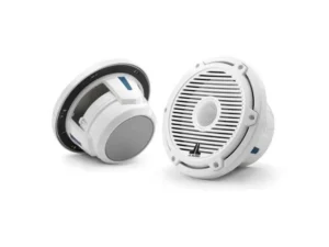 JL AUDIO M6-770X-C-3GW: 7.7" Marine Speakers, 1" WHITE Tweeter, Gloss White Classic Grille | 93688 | 010-03498-00