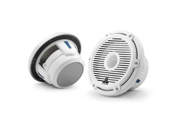 JL AUDIO M6-770X-C-3GW: 7.7" Marine Speakers, 1" WHITE Tweeter, Gloss White Classic Grille | 93688 | 010-03498-00