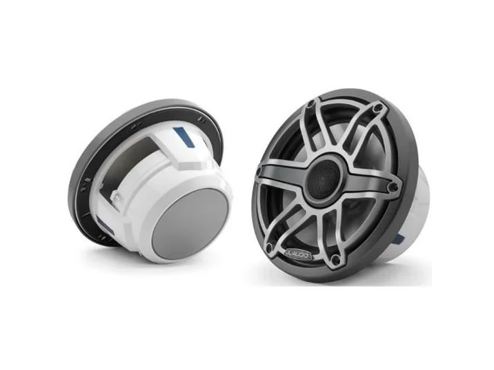 JL AUDIO M6-770X-S-GMTI: 7.7" Marine Speakers, Sport Grille, Gunmetal Trim Ring, Titanium Grille | 93603 | 010-03075-00