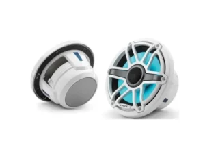 JL AUDIO M6-770X-S-GWGW-I: 7.7" Marine Speakers, Sport Grille, Gloss White Trim & Grille, ILLUM | 93602 | 010-03074-00