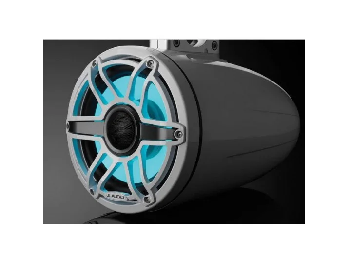 JL AUDIO M6-880ETXV3-GW-S-GWGW-I: 8.8" Tower Speakers, Gloss White Sport Grille, RGB LED, PAIR | 93665 | 010-03283-00 - Image 2