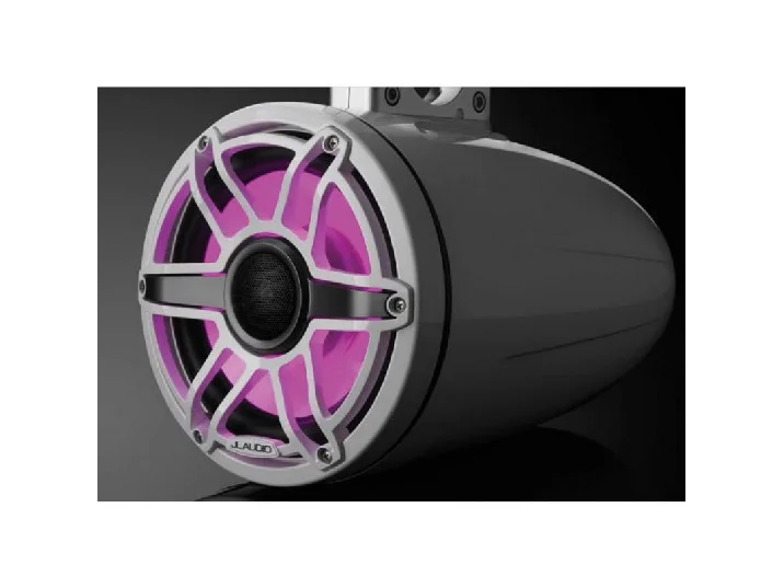 JL AUDIO M6-880ETXV3-GW-S-GWGW-I: 8.8" Tower Speakers, Gloss White Sport Grille, RGB LED, PAIR | 93665 | 010-03283-00 - Image 3