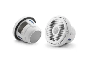 JL AUDIO M6-880X-C-3GW: 8.8" Marine Speakers, 1" WHITE Tweeter, Gloss White Classic Grille | 93689 | 010-03499-00