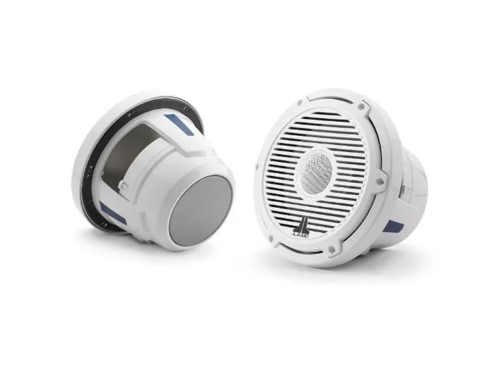 JL AUDIO M6-880X-C-3GW: 8.8" Marine Speakers, 1" WHITE Tweeter, Gloss White Classic Grille | 93689 | 010-03499-00