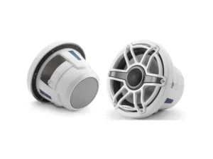 JL AUDIO M6-880X-S-GWGW: 8.8" Marine Speakers, Sport Grille, Gloss White Trim, Gloss White Grille | 93609 | 010-03078-00