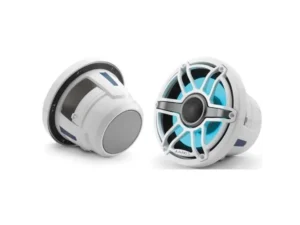 JL AUDIO M6-880X-S-GWGW-I: 8.8" Marine Speakers ,Gloss White Sport Grille & Trim, RGB LED | 93731 | 010-03095-00