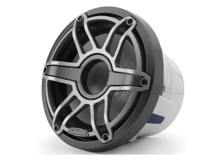 JL AUDIO M6-8IB-S-GMTI-4: 8" Marine Subwoofer (200W, 4 ohm), Infinite Baf., Gunmetal Titan. Sport Grille | 93619 | 010-03275-00