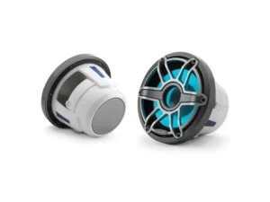 JL AUDIO M6-8IB-S-GMTI-I-4: 8" Marine Subwoofer (200W, 4 ohm), Infinite Baffle, Sport Grille, RGB LED | 93620 | 010-03082-00