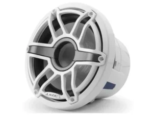 JL AUDIO M6-8IB-S-GWGW-4: 8" Marine Subwoofer (200W, 4 ohm), Infinite Baffle, Gloss White Sport Grille | 93617 | 010-03274-00