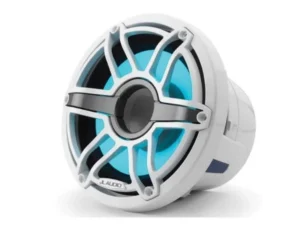 JL AUDIO M6-8IB-S-GWGW-I-4: 8" Marine Subwoofer (200W, 4 ohm), Infinite Baffle, Sport Grille, RGB LED | 93618 | 010-03081-00