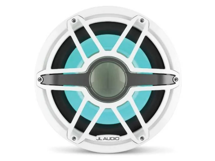 JL AUDIO M7-12IB-S-GWGW-i-4: 12" Marine Subwoofer, 600W, 4ohm, Gloss White Sport Grille, RGB LED, EACH | 93672 | 010-03287-00 - Image 4