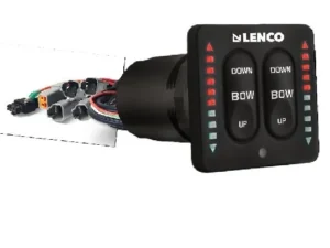 LENCO MARINE LED IND. INTEGRATED (ONE PIECE)  TACTILE SWITCH KIT W/PIGTAIL FOR DUAL ACTUATOR SYSTEMS | 15171-001
