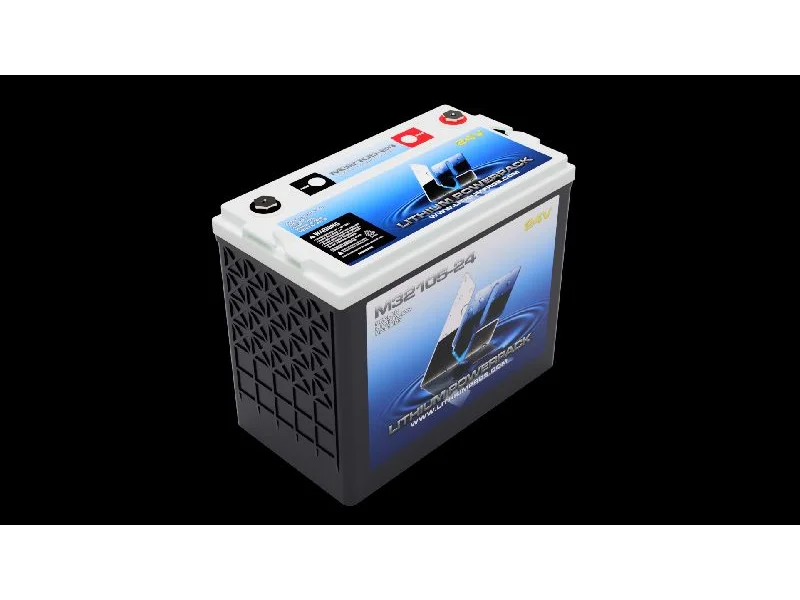 LITHIUM PROS LiFePO4 Battery, 24V/105 Ah (Trolling/Deep cycle, Grp GC12) Bluetooth | M32105-24 **DROP SHIP ITEM, FREE FREIGHT*