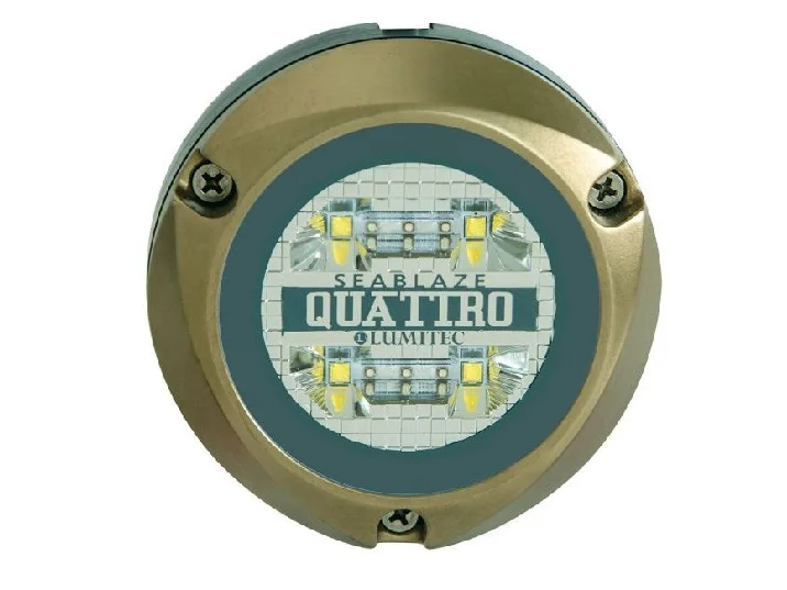 LUMITEC Zambezi Quattro Surface Mount Underwater Light - White/Blue | 101459 *ON SALE