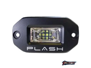 PLASHLIGHTS 20W Flush Mounted Low Profile LED Light - 120 Scene Flood - Black | 20-LP-FM-SC