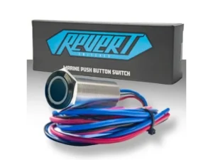 PLASHLIGHTS REVERT Harsh Environment 22MM Dual Color Push Button Momentary Switch - Black | HPBS-22-BLK-M