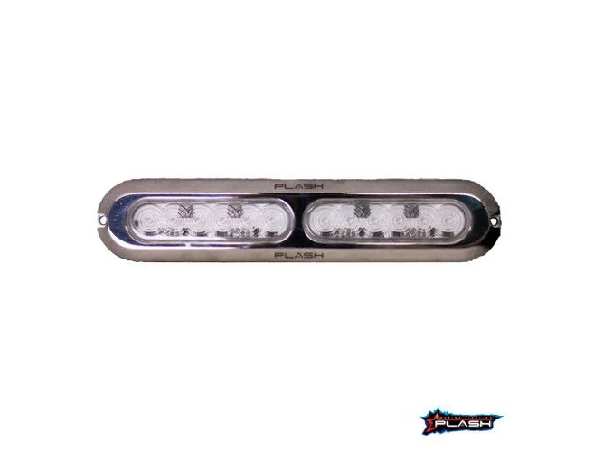 PLASHLIGHTS Poquito 60W Underwater Transom Light - Green - Pair | PL-UWL-60W-GRN-K