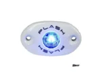 PLASHLIGHTS Blue Rock Light Single, White Housing | RL-BL-S-WHT