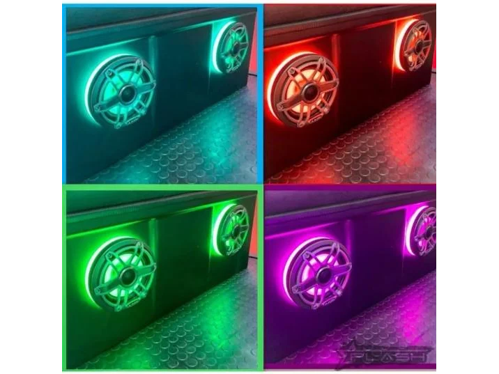 PLASHLIGHTS Multicolor LED Speaker Rings - High Output - JL Audio M6-650X | SPKR-KIT-M6-650X