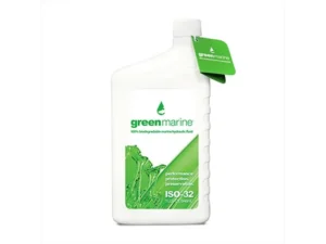 POWER-POLE 4 Pack Green Marine Fluid 1qt bottle | GM-iso32-qt-4pk