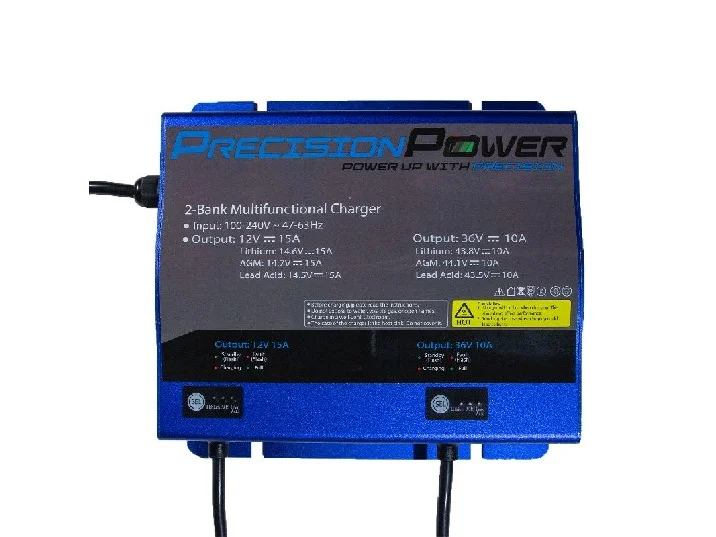 PRECISION SONAR 2-Channel Multifunctional Battery Charger | PP-36V/10A-12V/15A-CHRGR *DROP-SHIP ITEM*