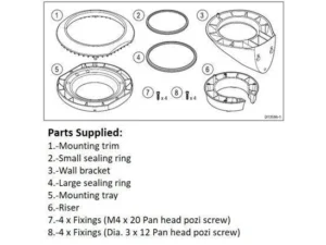 RAYMARINE Clamshell Riser Kit For RS150 | A80437