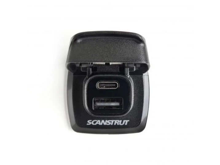 SCANSTRUT Flip Pro Fast Charge Dual USB-A & USB-C Socket | SC-USB-F1