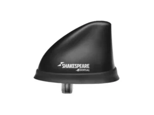 SHAKESPEARE Black Low Profile Dorsal Antenna, 26 foot black RG58 cable with PL-259 plug | 5912-DS-VHF