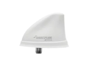SHAKESPEARE White Low Profile Dorsal Antenna, 26 foot white  RG58 cable with PL-259 plug | 5912-DS-VHF-W
