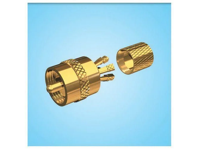 SHAKESPEARE Gold-plated Centerpin® PL-259 connector for RG-8X or RG-58/AU cables | PL-259-CP-G - Image 2