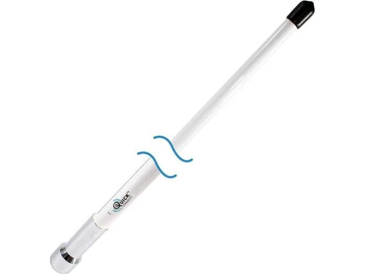 SHAKESPEARE 4T', 3dB QuickConnect VHF, w/ chrome ferrule (use QCM series mounts) | QC-4-T