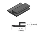 SHADOW-CASTER LED White Plastic Strip Mounting Track, 1 meter | SCM-AL-SVMINI-NEON-TRACK-1M