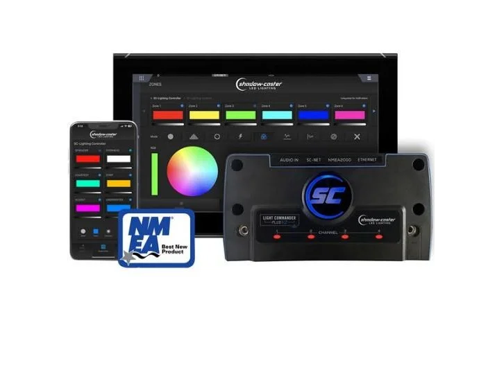 SHADOW-CASTER Light Commander V2 Multi-Zone Lighting Controller w/N2K - Ethernet Connectivity | SCM-LC-N2K-PLUS-V2